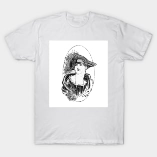 The Peacock Feather Hat T-Shirt